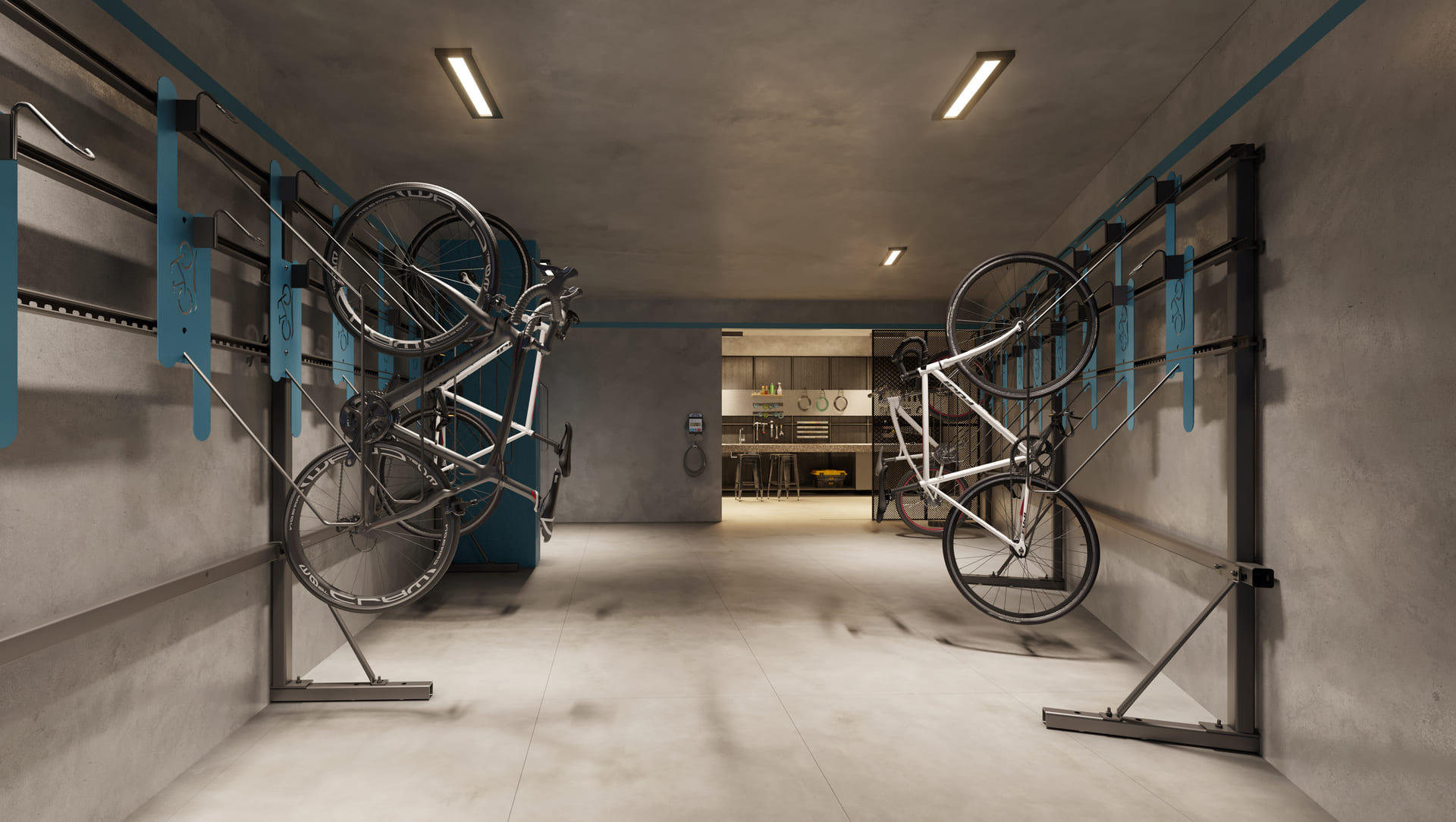 Bicicletário e bike station